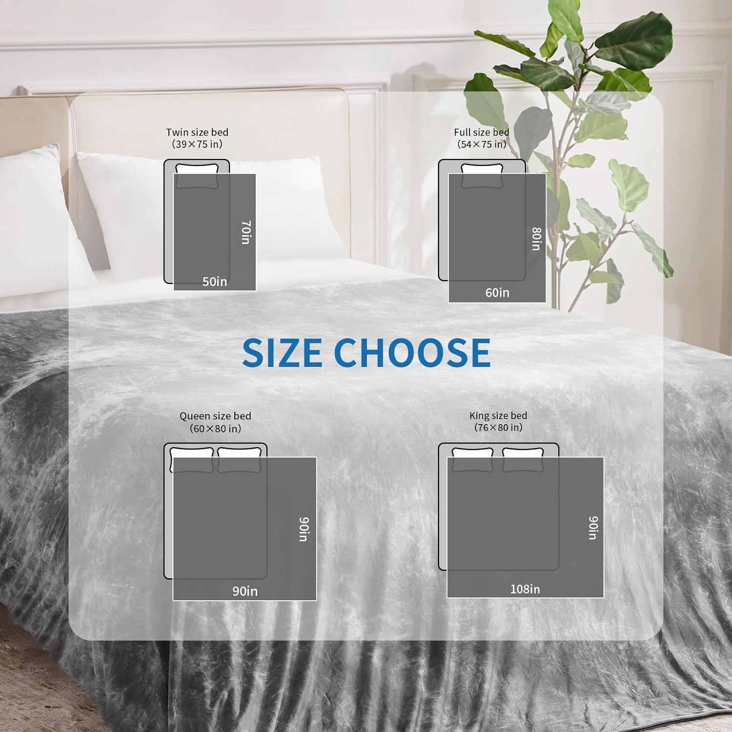 Guohaoi Cooling Throw Blanket for Hot Sleepers, Full Size 60''×90'' Lightweight Breathable Summer Bed Blanket for Couch, Arc-Chill Q-Max >0.5 Cool Fiber,Lightweight Tie Dye Blanket Grey