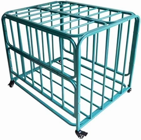 GZHERVICES Multi Sports Ball Storage Car with Wheels, Ball Cart Garage Sports Equipment Organizer with Lockable Lid Multi Sports Ball Storage Equipment (Color : Green, Size : 100x72x80cm)