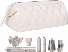 Hair Tools Travel Bag for Shark Flex Fusion Puffer Flexstyle Carring Case Portable Dyson Airwrap Travel Case for Shark Hair Dryer Flat Curing Iron Organizer (Beige)
