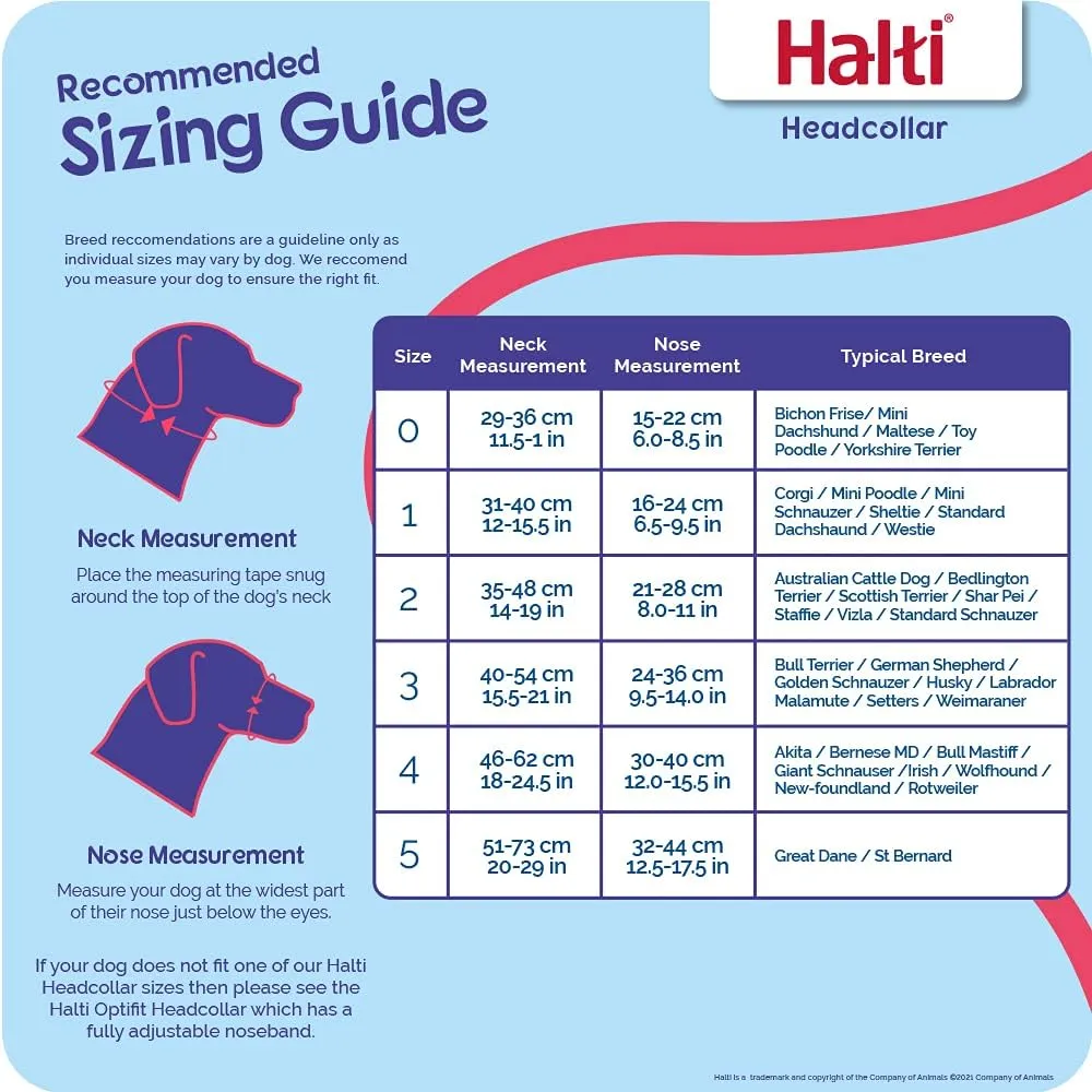 Halti Dogs Headcollar - Red - Size 4