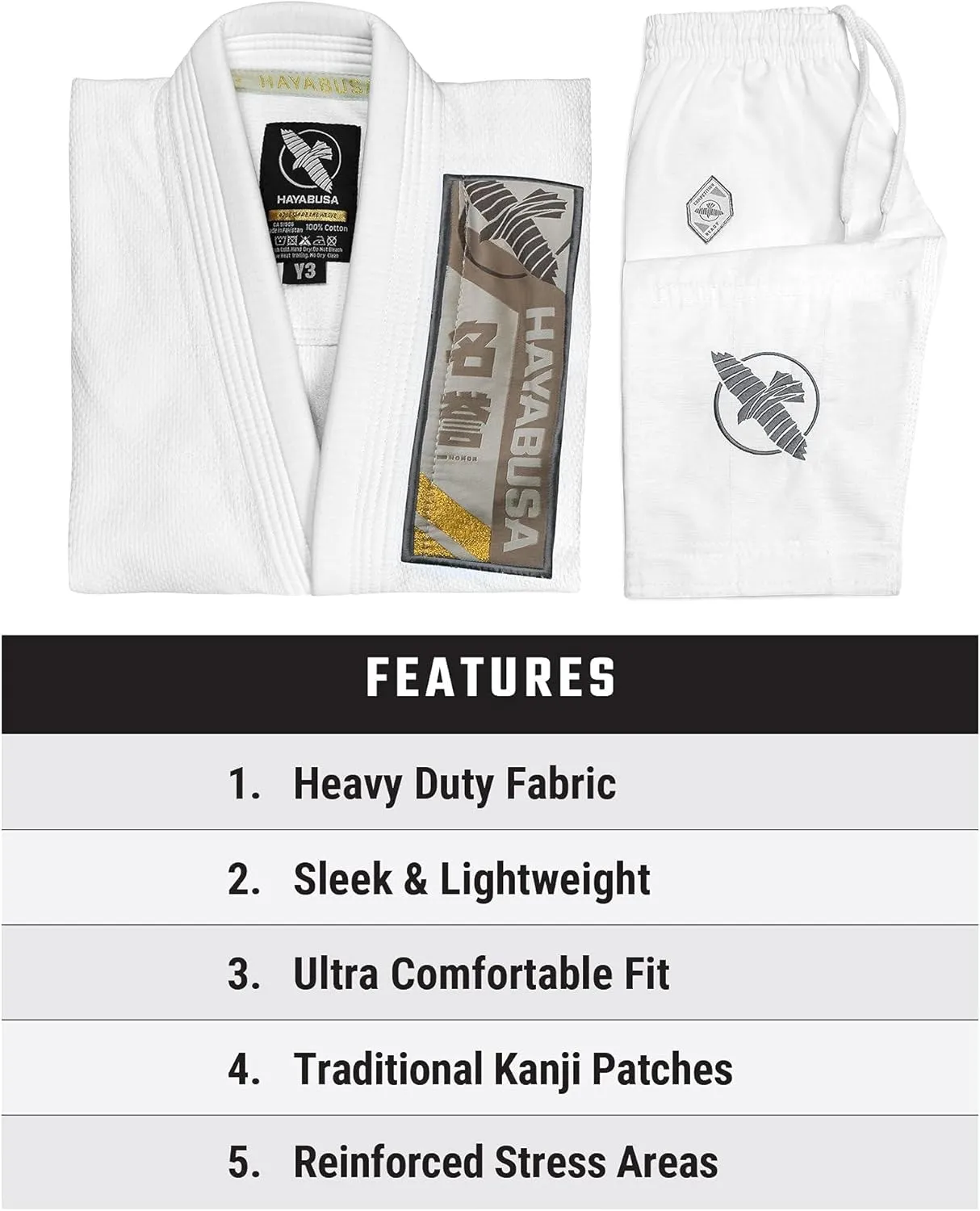 Hayabusa Ascend Lightweight Jiu Jitsu Gi Kids