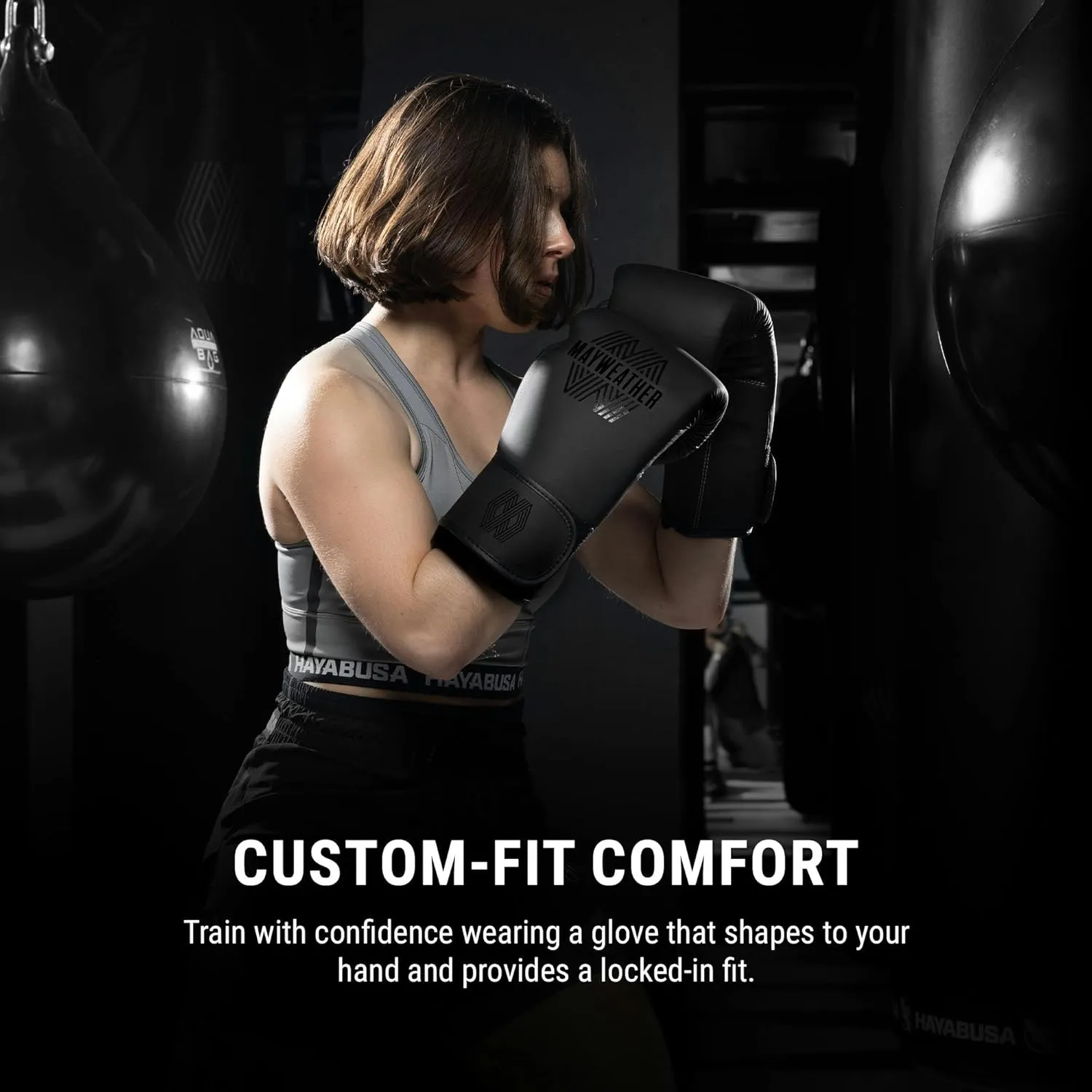 Hayabusa Mayweather Core Boxing Gloves for Men, Women – Lightweight, Durable Training Gloves for Boxing, Sparring, and Heavy Bag Work
