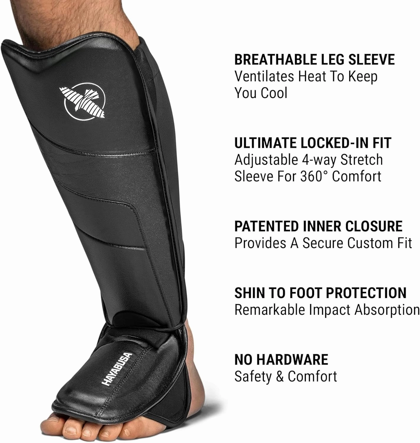 Hayabusa T3 Full-Back Shin Guards