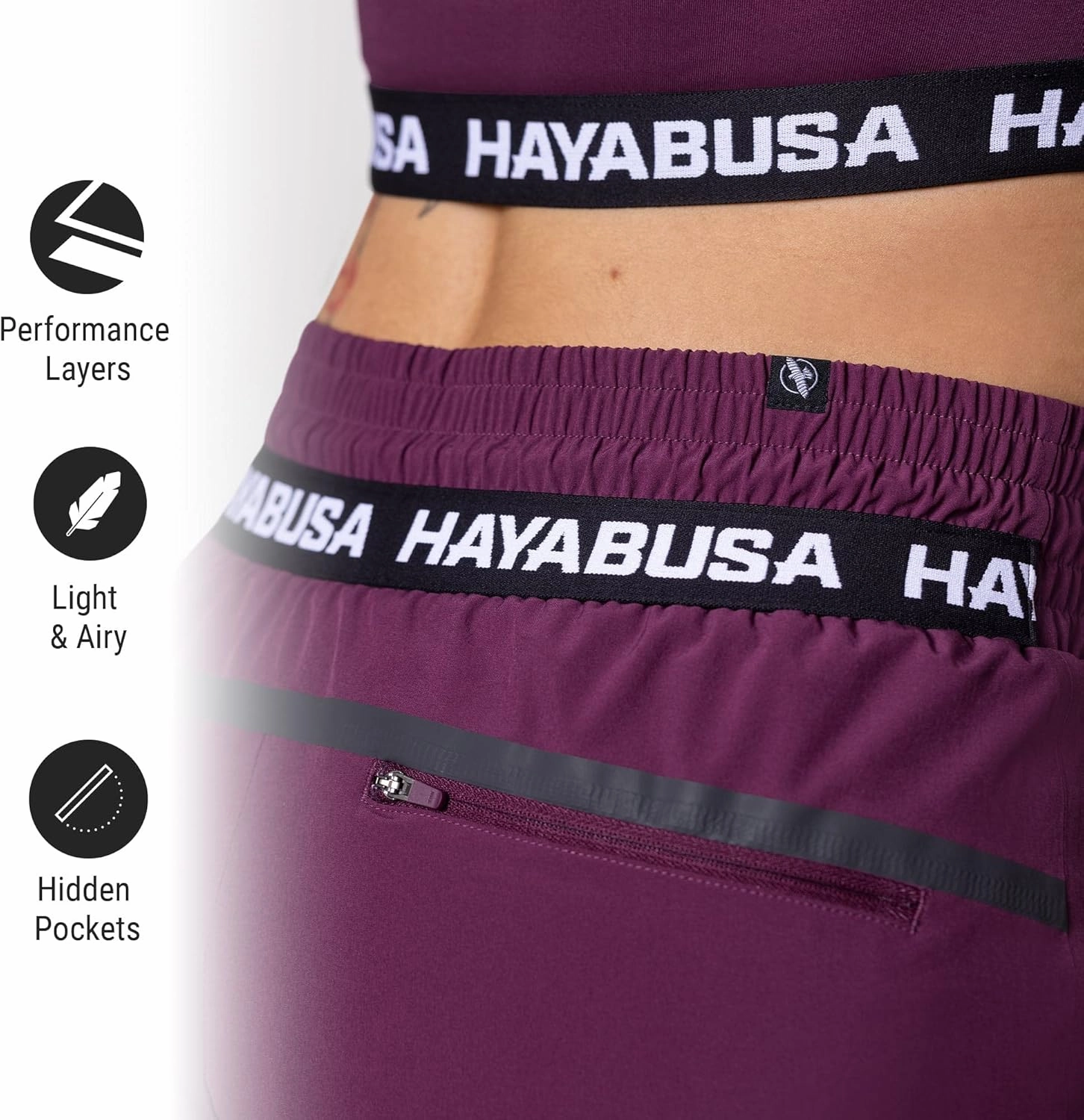 Hayabusa Women's Mid Rise Layered Shorts