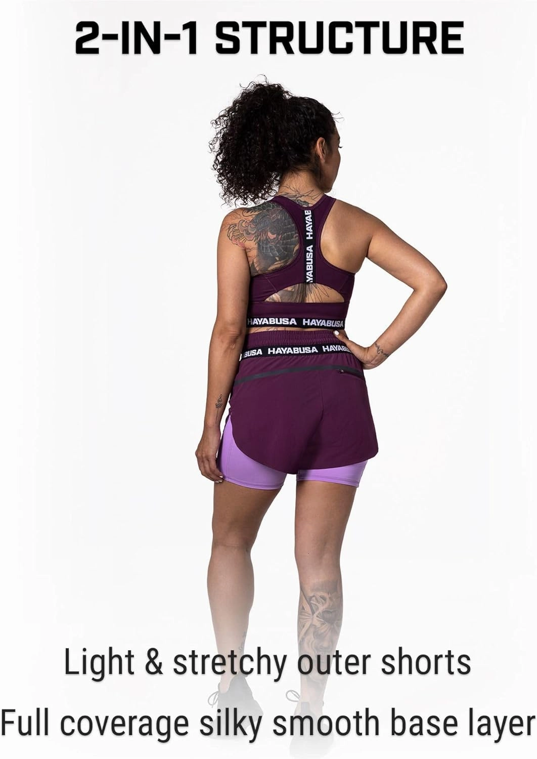 Hayabusa Women's Mid Rise Layered Shorts