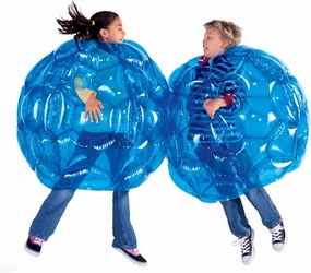 HearthSong Set of Two 36" Blue Inflatable Buddy Bumper Wearable Balls, Holds Up to 200 lbs.