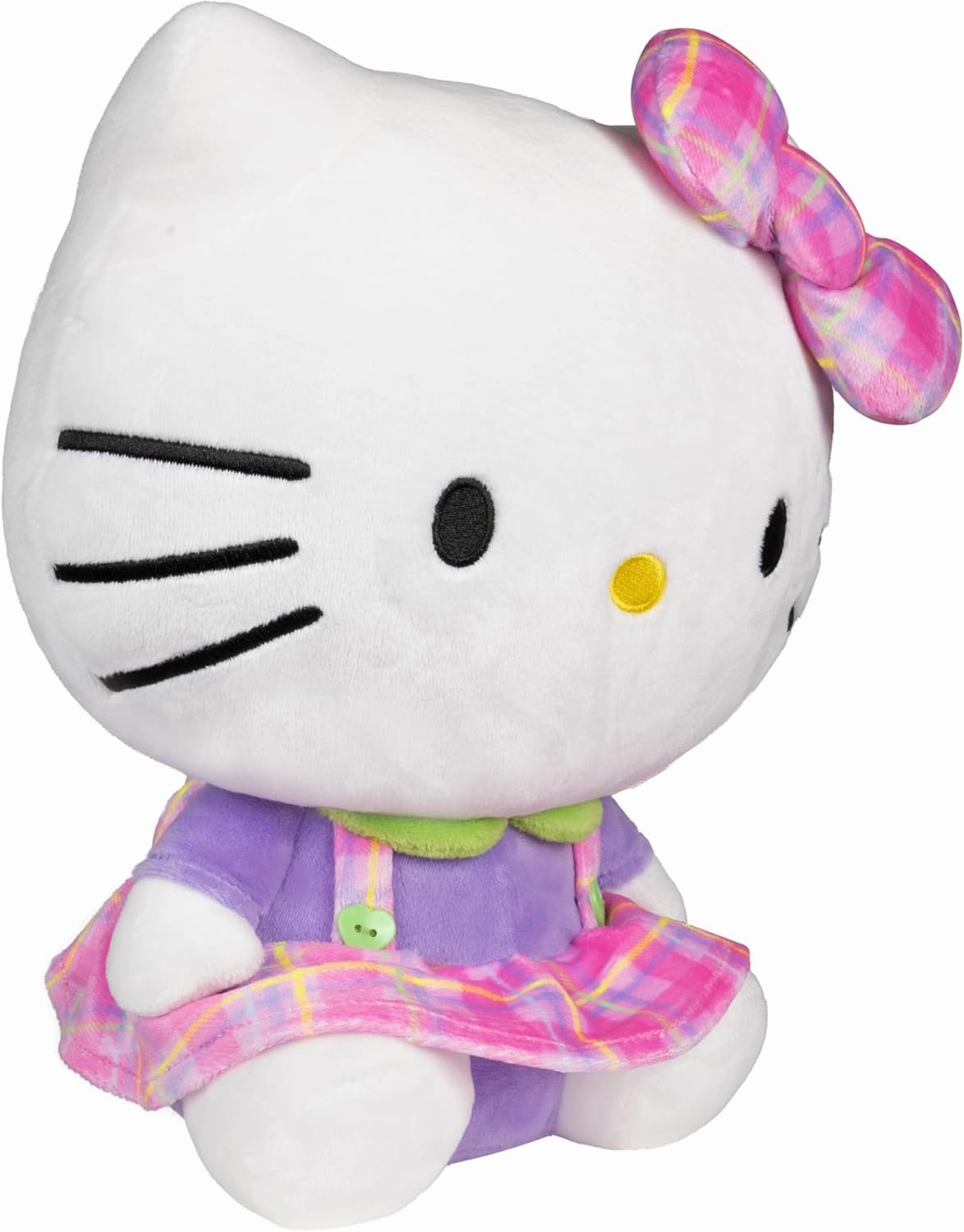 Hello Kitty and Friends, 12-Inch Hello Kitty Neon Plush - Officially Licensed Sanrio Product from Jazwares - Ages 6 