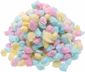 Hemoton Baby Balls for Newborn 500g Pack of Soft Pink Yellow Blue Cotton Balls for Face Cleaning Makeup Removal Craft Making