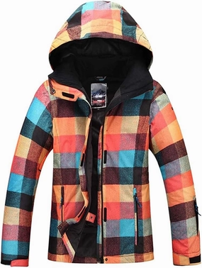 HOTIAN Ski jacket Snowboard Jacket Womens High Windproof Colorful Snow Jacket Pants Set