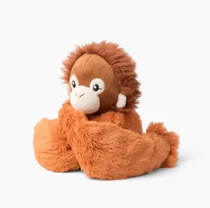 Hugarounds Ollie The Orangutan 2.5 lb Microwaveable & Freezable Weighted Plush Neck & Shoulder Wrap | Soothing, Comforting Hugs for Self-Care & Relaxation | Unscented for Ages 2 