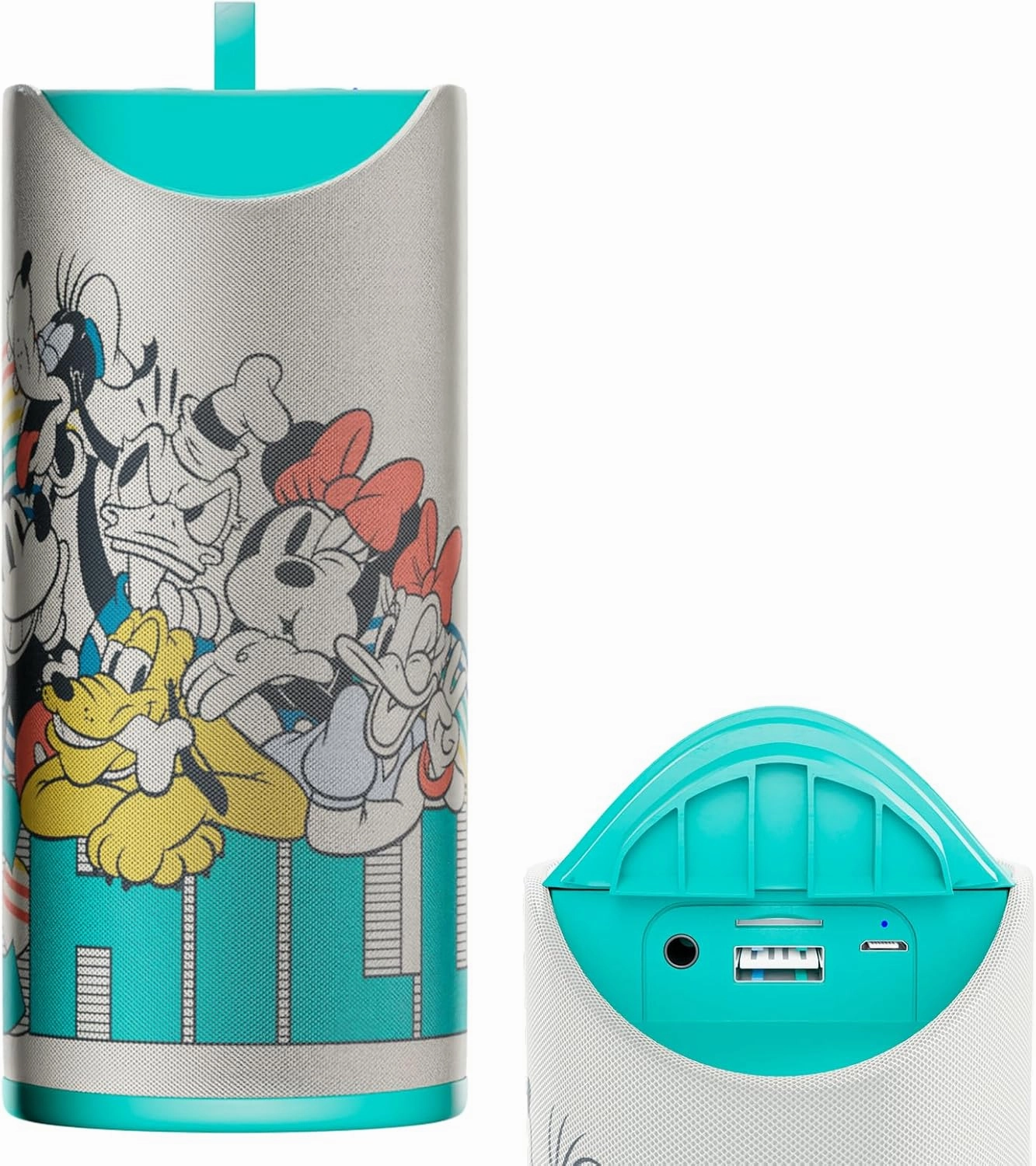 iJoy Mickey and Friends Bluetooth Speaker, Portable Wireless Speaker with 3H Playtime, SD Slot, FM Radio, Waterproof, Gifts for Women, Men, Kids, Teens and More
