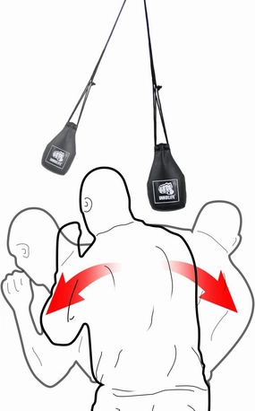 INNOLIFE Boxing Slip Bag, Boxing Dodge Hide Speed Bag Maize Ball Leather Ball for Reflex Training, Boxing, Kickboxing, MMA Pendulum Training