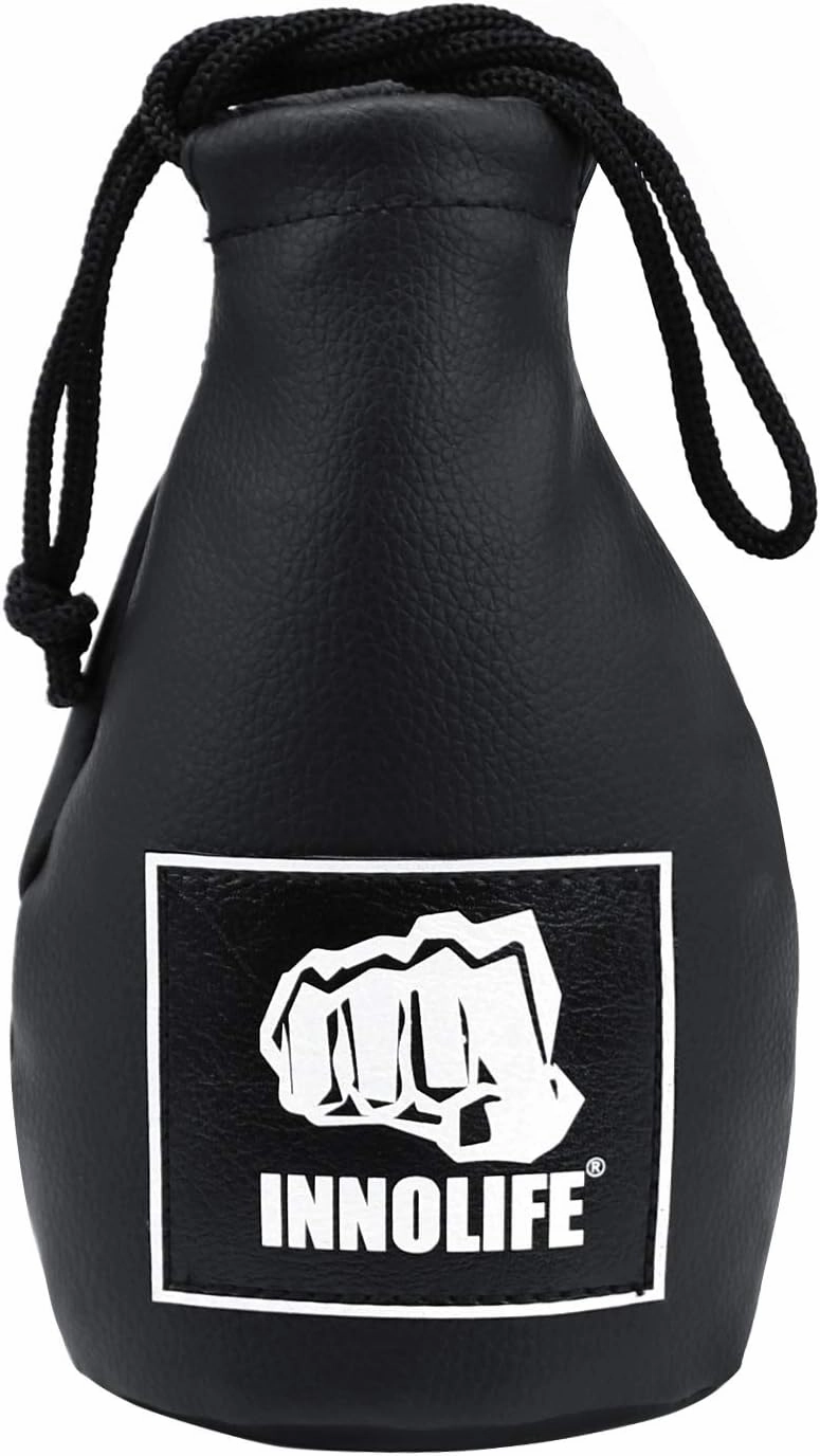 INNOLIFE Boxing Slip Bag, Boxing Dodge Hide Speed Bag Maize Ball Leather Ball for Reflex Training, Boxing, Kickboxing, MMA Pendulum Training