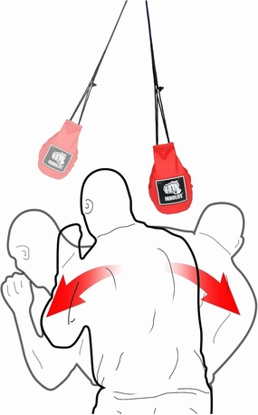 INNOLIFE Boxing Slip Bag, Dodge Hide Speed Bag Maize Ball Leather Ball for Reflex Training, Boxing, Kickboxing, MMA Pendulum Training, Red