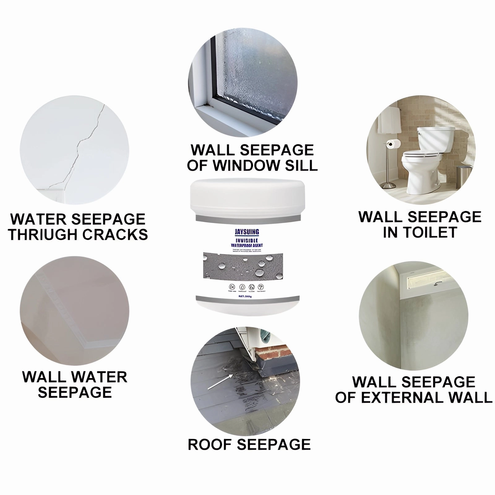 Invisible Quick Leak Stop: Clear Waterproof Sealant for Tiles & Joints