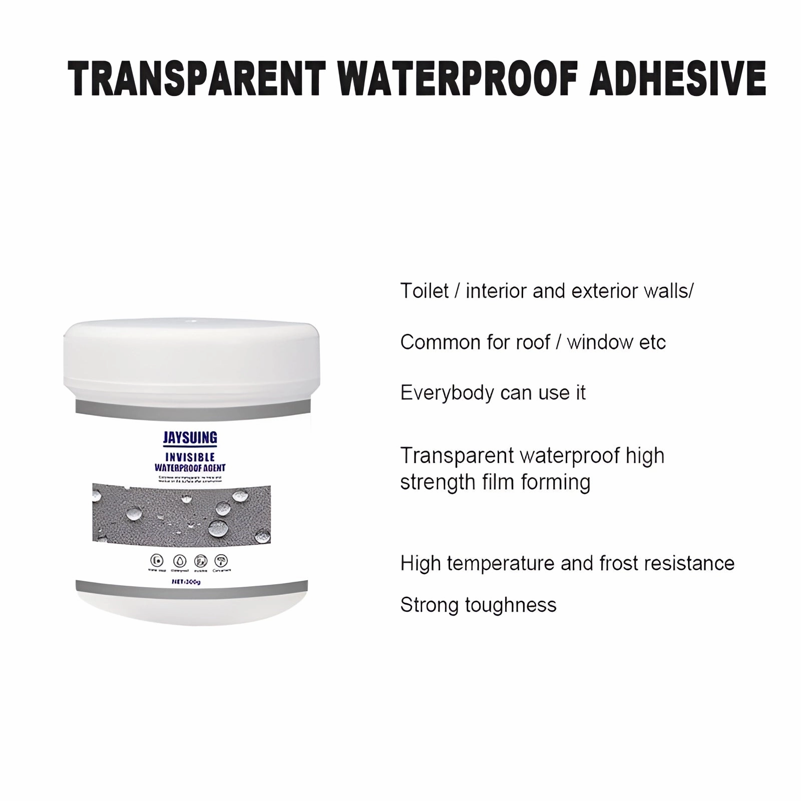 Invisible Quick Leak Stop: Clear Waterproof Sealant for Tiles & Joints