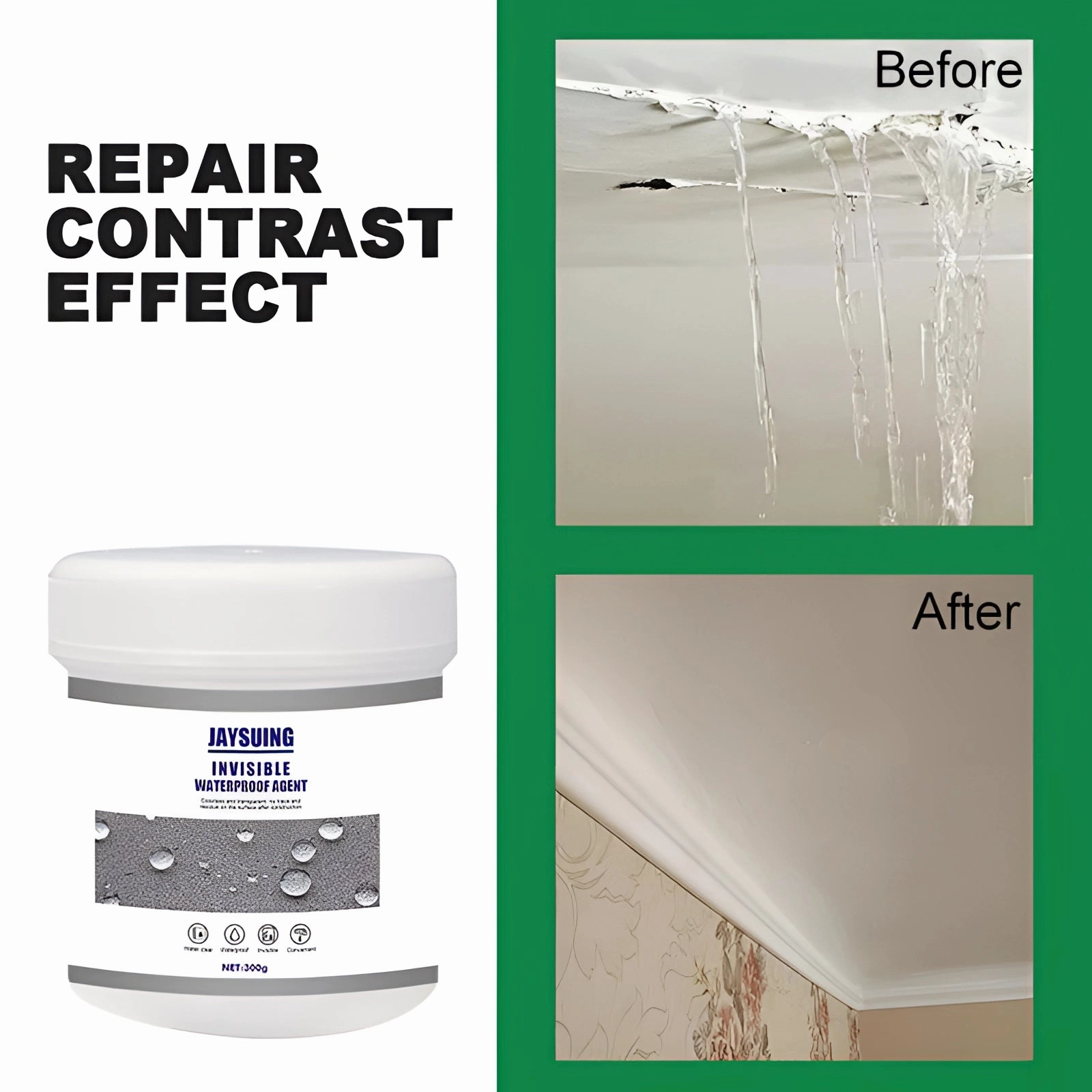 Invisible Quick Leak Stop: Clear Waterproof Sealant for Tiles & Joints