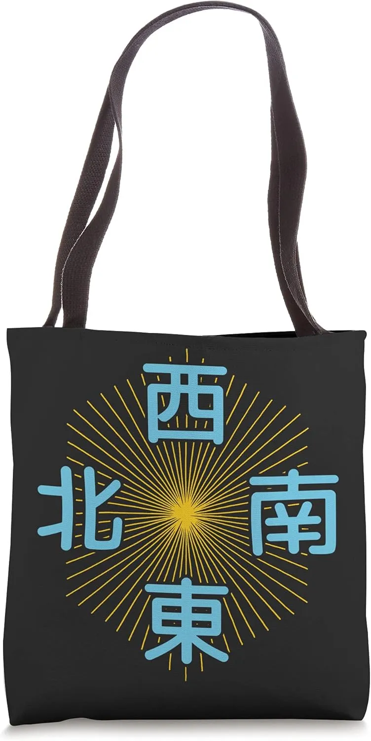 It's Mahjong Time - Direction Winds Tile Indicator Guide Tote Bag