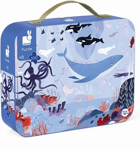 Janod 100 Piece Arctic Ocean Floor Puzzle - Ages 6  - J02673