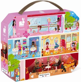 Janod 100 Piece Dance Academy Ballerina Puzzle – Ages 5   - J02777