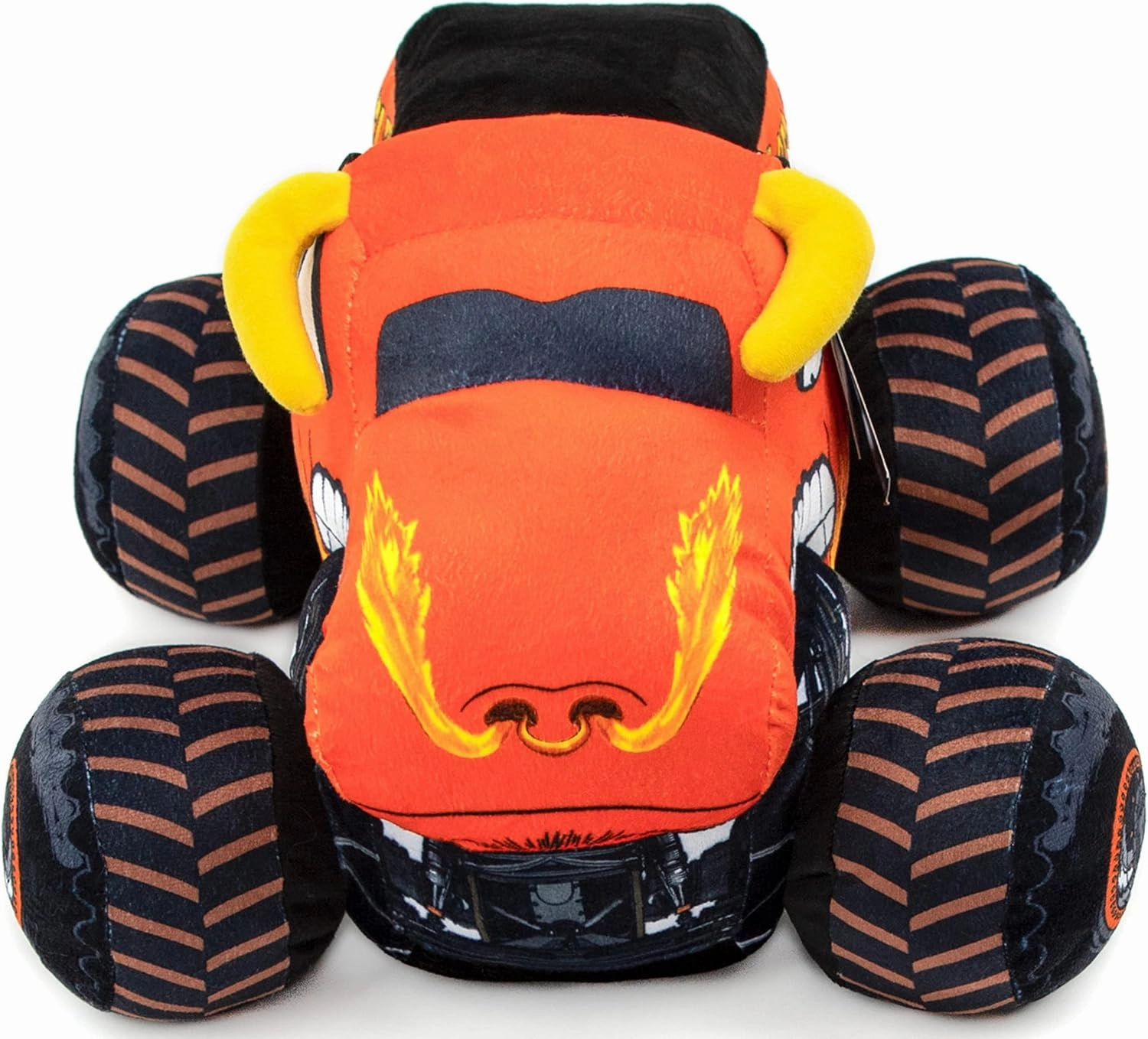 Jay Franco Monster Jam Plush Stuffed El Toro Loco Pillow Buddy - Super Soft Polyester Microfiber, 14 inches (Official Monster Jam Product)
