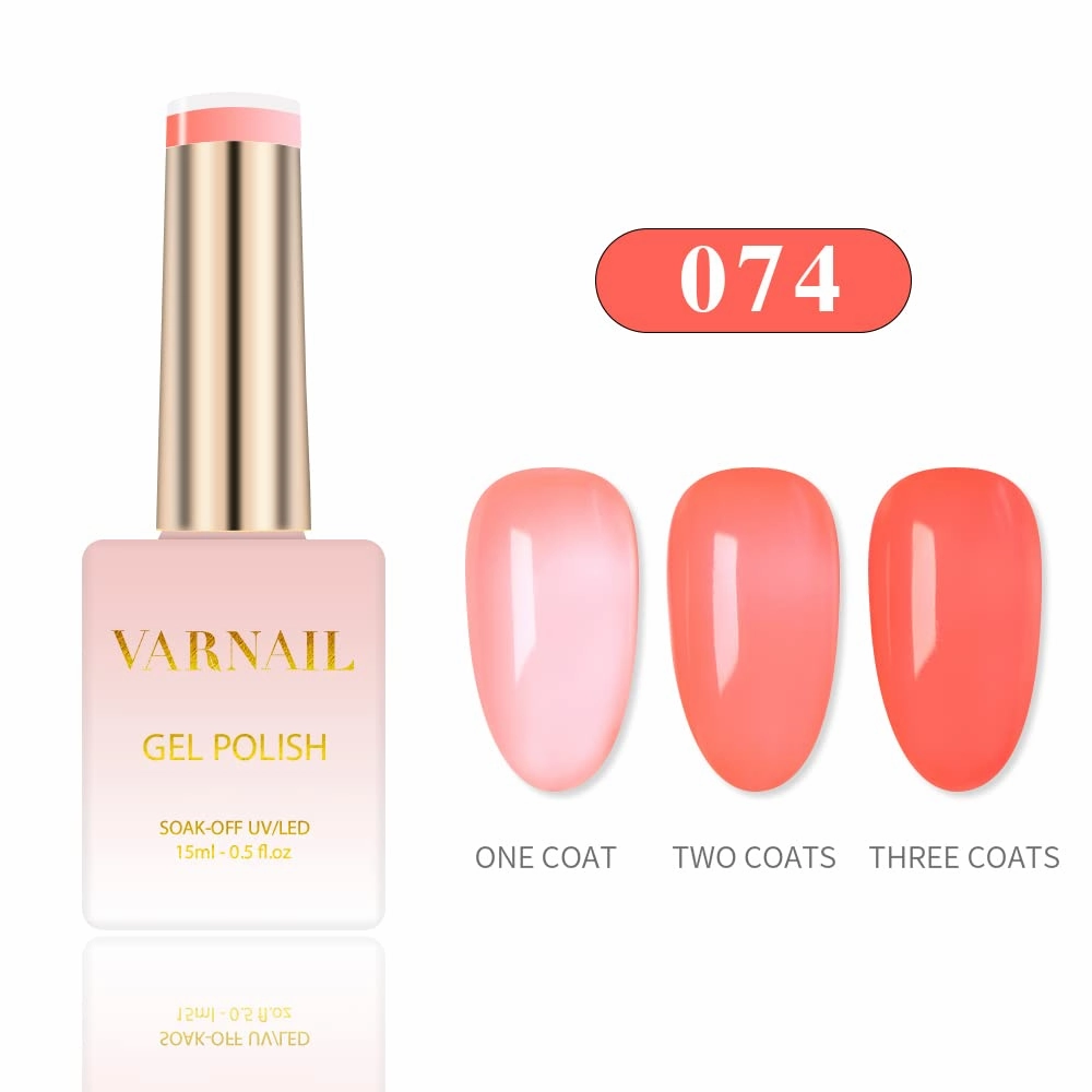 Jelly Land Jelly Gel Nail Polish Kit 6 Colors 15 ml, Translucent Colorful Sheer Gel Polish, Salon Quality Soak off UV Light Gel Nail Polish Set
