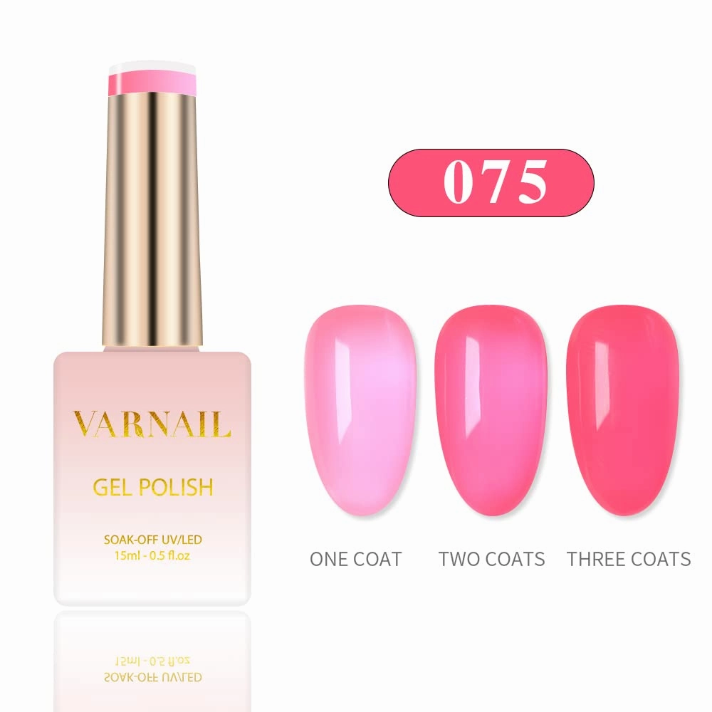 Jelly Land Jelly Gel Nail Polish Kit 6 Colors 15 ml, Translucent Colorful Sheer Gel Polish, Salon Quality Soak off UV Light Gel Nail Polish Set