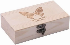 Jewelry Storage Box Jewelry Storage Box Flip Top Storage Box Printed Logo Pine Wood Gift Box Vintage Hardware Switch Jewellery Box Organiser