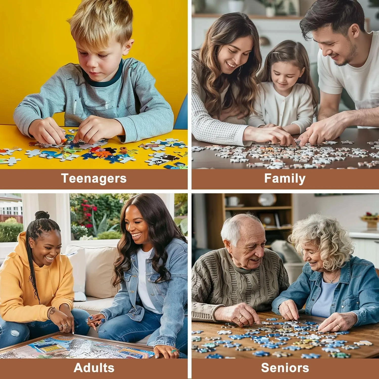Jigsaw Puzzles 500 Pieces for Adult Red Sunrise Mountains View troutgh Trees Morning time Puzzle Game for Family Wooden Puzzle Toy Educational Games Puzzles for Home Decor