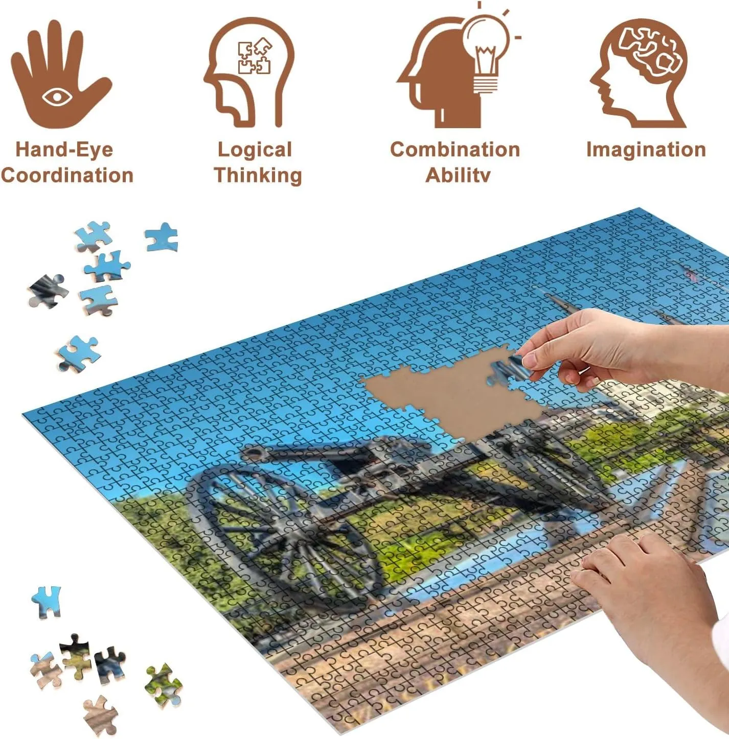 Jigsaw Puzzles 500 Pieces for Adult Saint Louis Cathedral New Orleans Puzzle Game for Family Wooden Puzzle Toy Educational Games Puzzles for Home Decor