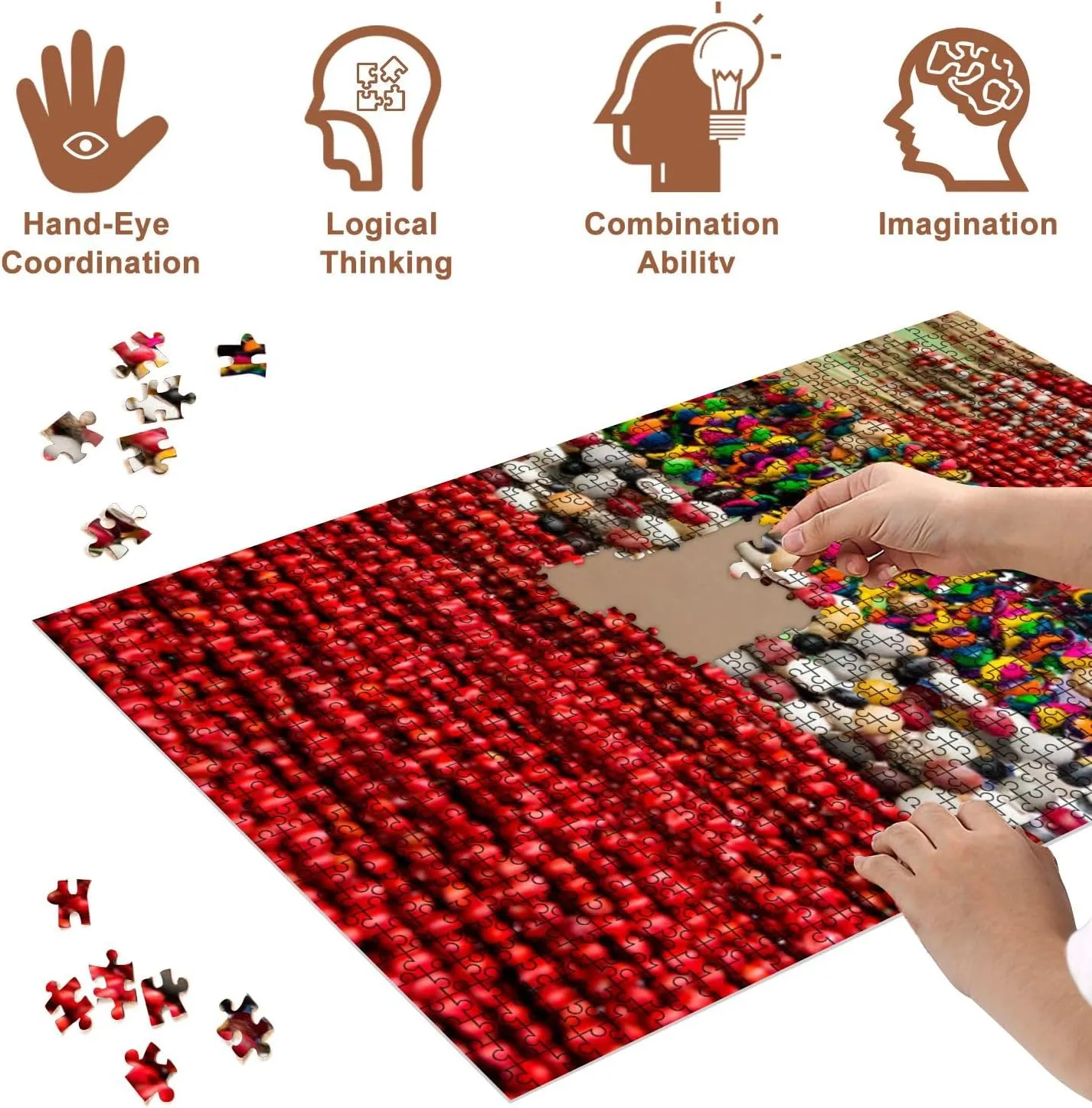 Jigsaw Puzzles 500 Pieces for Adult Typical Cuban Souvenir Jewelry Puzzle Game for Family Wooden Puzzle Toy Educational Games Puzzles for Home Decor