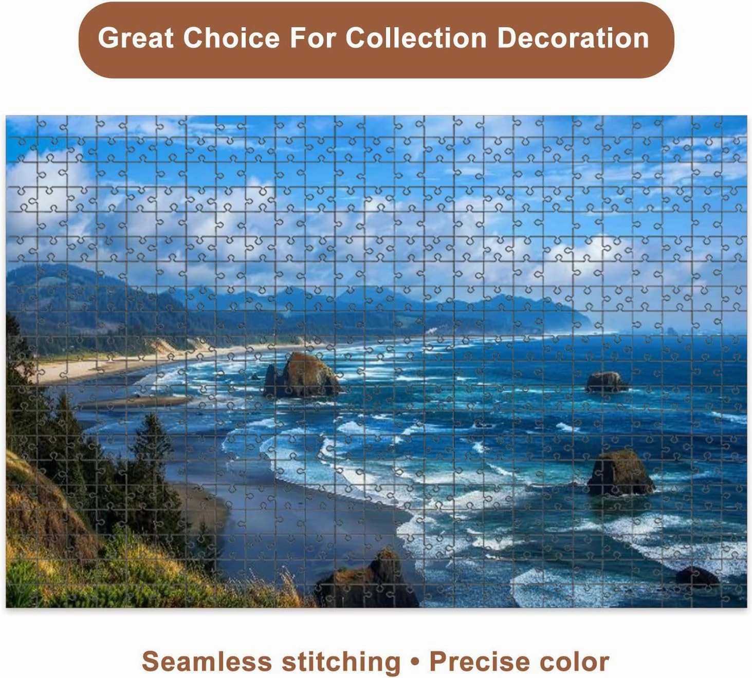 Jigsaw Puzzles 1000 Pieces for Adult Oregon Coast Puzzle Game for Family Wooden Puzzle Toy Educational Games Puzzles for Home Decor