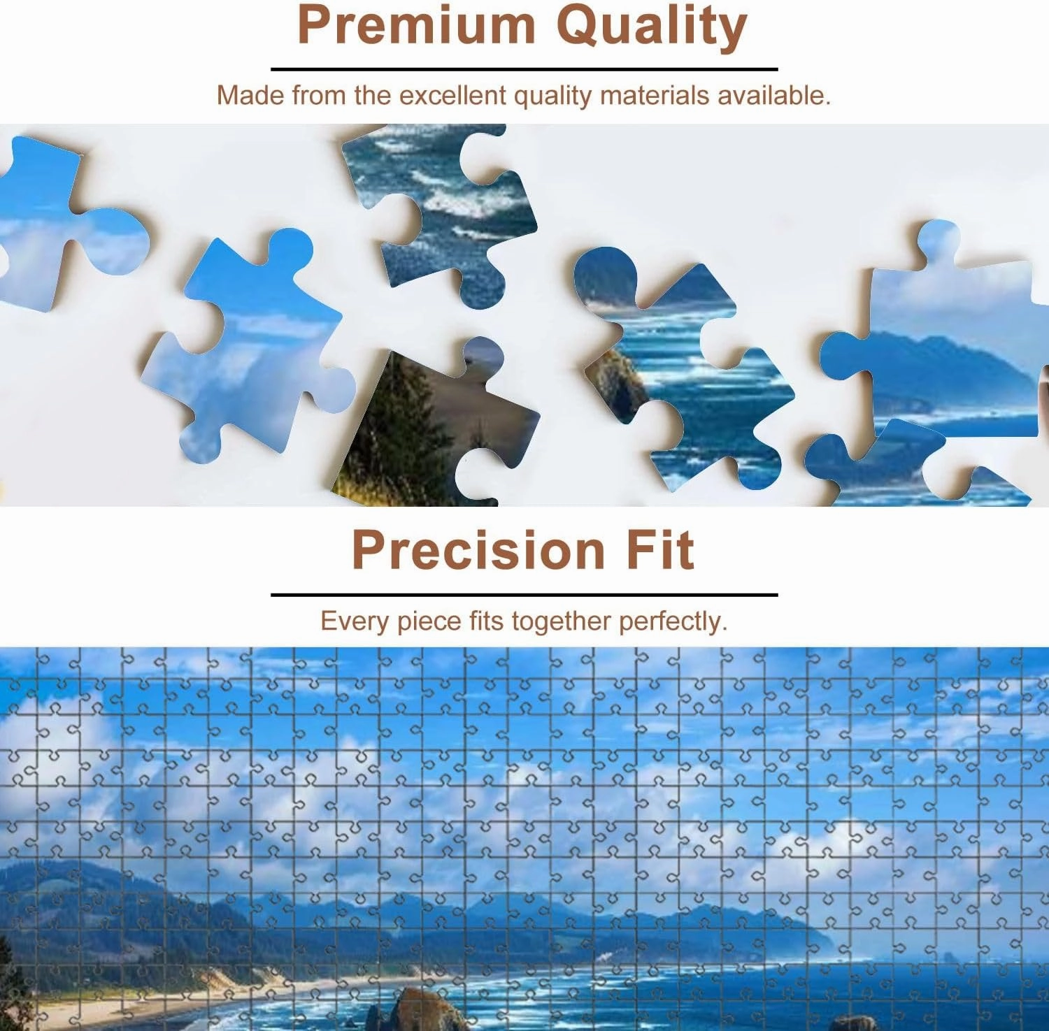 Jigsaw Puzzles 1000 Pieces for Adult Oregon Coast Puzzle Game for Family Wooden Puzzle Toy Educational Games Puzzles for Home Decor