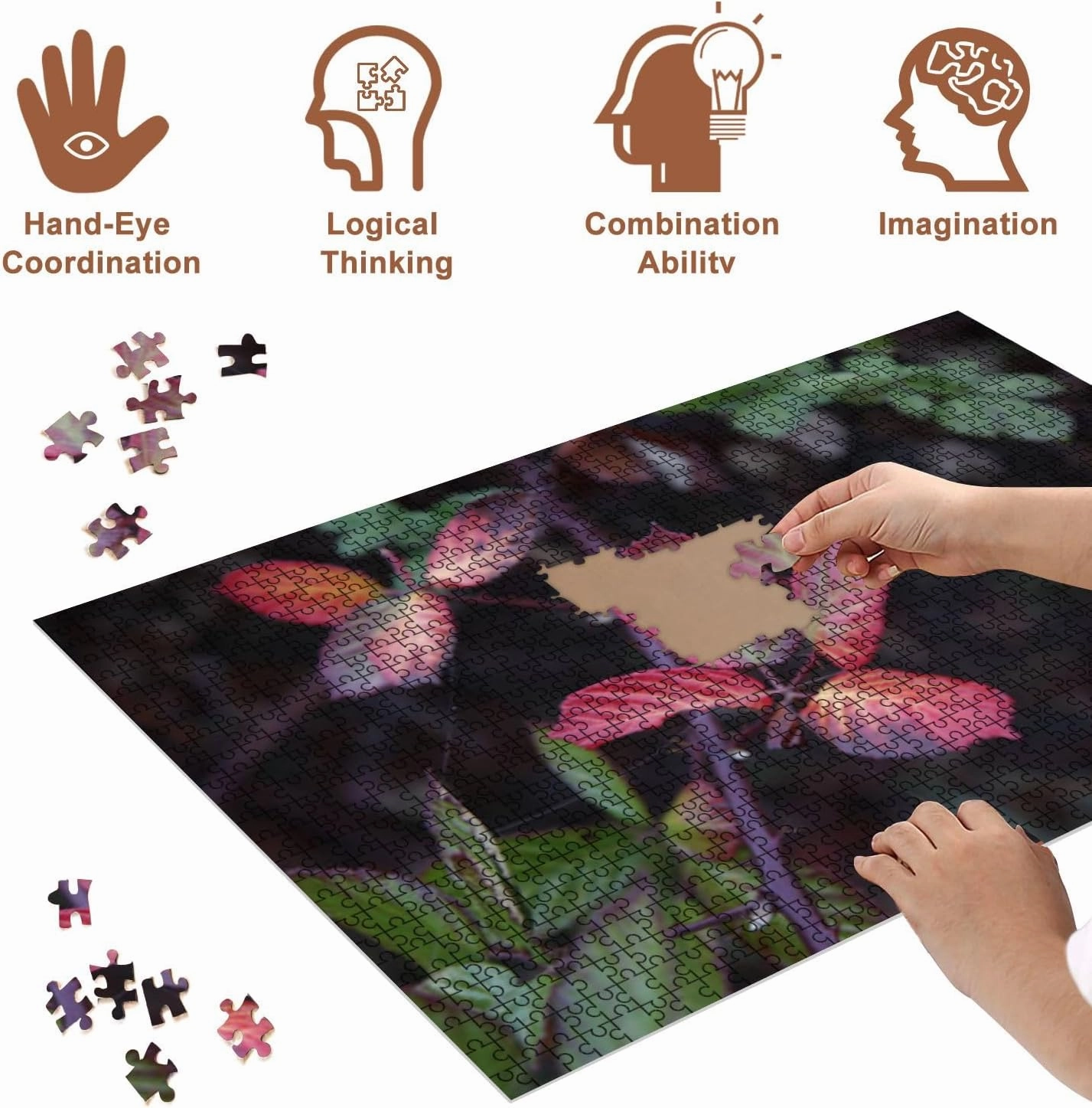 Jigsaw Puzzles 1000 Pieces for Adult Riverfront Regional Park Two Beautiful Lakes for Fishing Kayaking Puzzle Game for Family Wooden Puzzle Toy Educational Games Puzzles for Home Decor