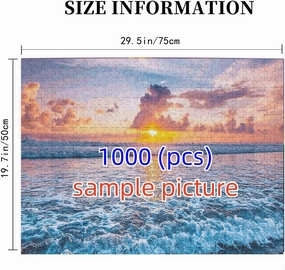 Jigsaw Puzzles 1000 Pieces for Adults Underwater Fish Formation Wooden Challenging Puzzle Perfect for Game Nights 29.5'' x 19.6''