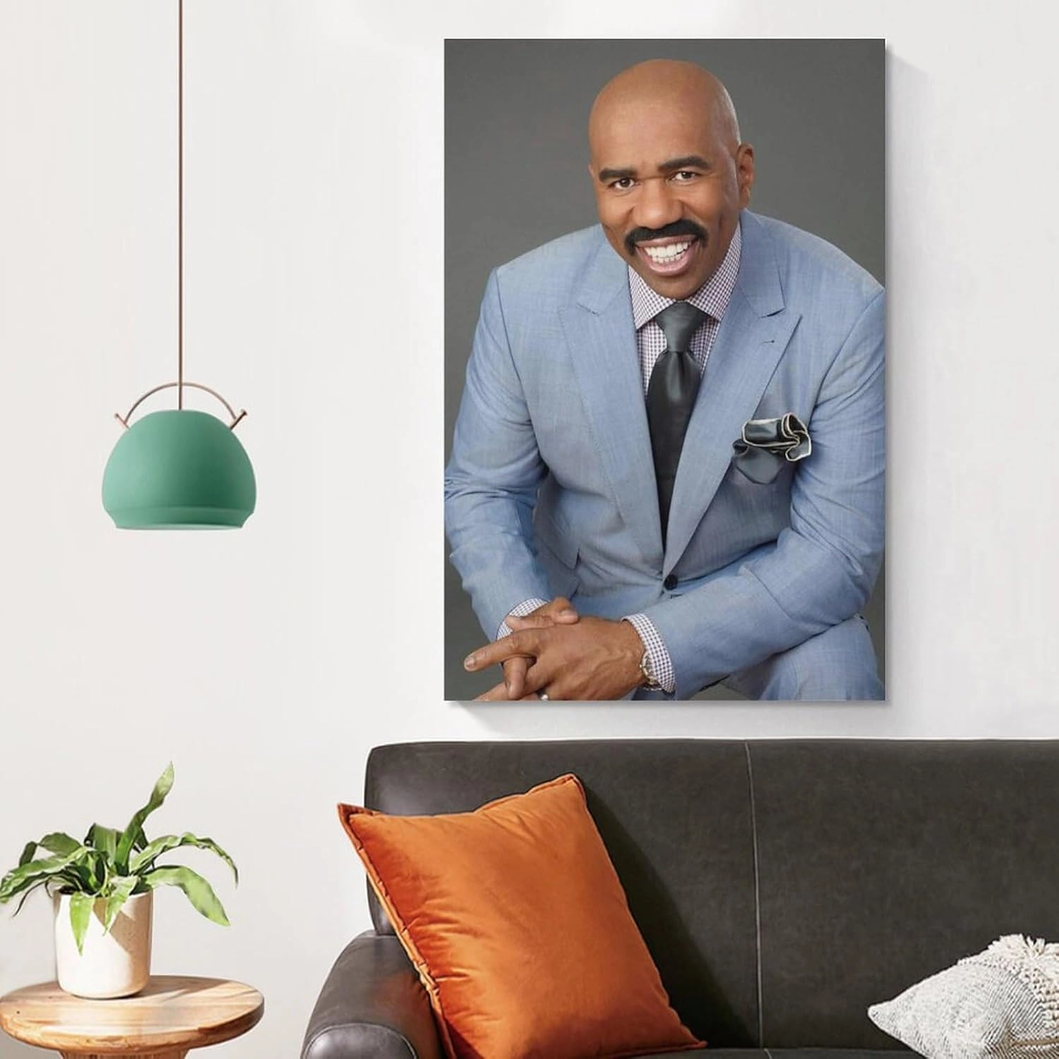 JINGQEI American Television Hosts Steve Harvey Poster Canvas Wall Art (2) Posters For Room Aesthetic And DecorPoster For Living Room Bedroom Office Decor20x30inch(50x75cm)