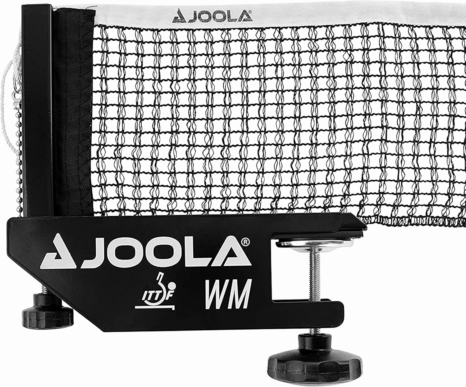 JOOLA WM Professional Table Tennis Net and Post Set - ITTF Tournament Approved - 72in Regulation Ping Pong Net with Screw On Clamp Attachment