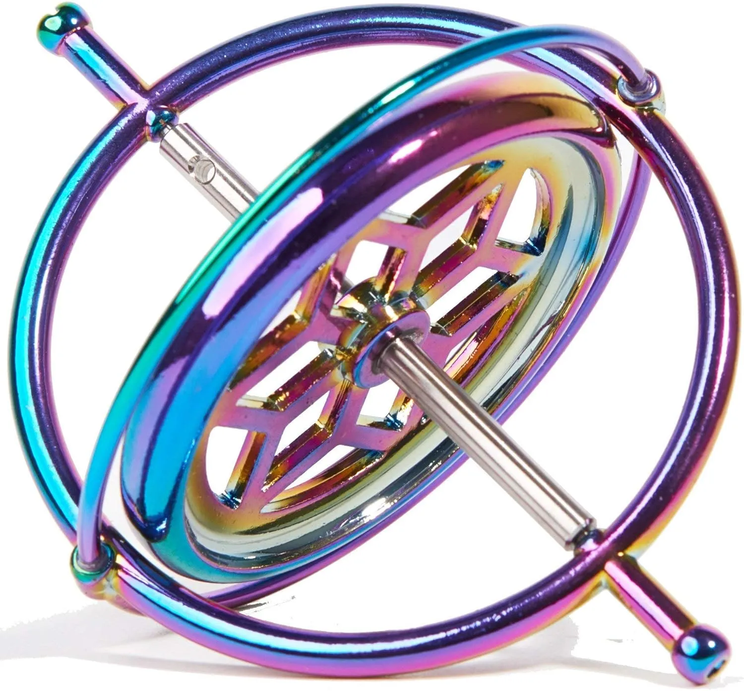 Joytech Precision Gyroscope Kill Time Metal Anti-Gravity Spinner Balance Toy Colorful JA05