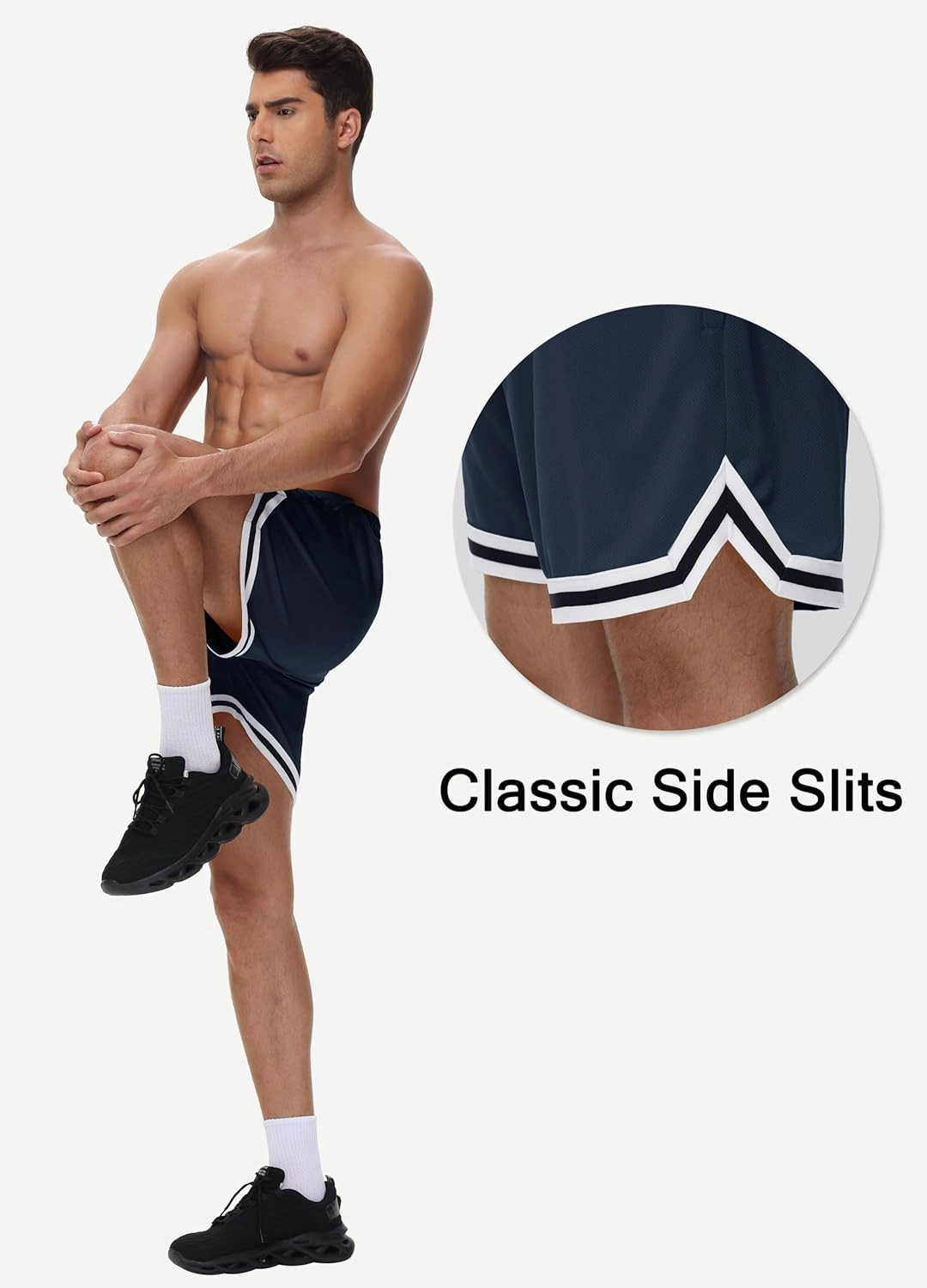 JWM Mens Long Basketball Shorts with Zip Pockets - 11" Mesh Athletic Gym Workout Sport Shorts Quick Dry Lightweight
