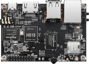 K2B Development Board, Allwinner H618 Quad Core 64 Bit Single Board Computer Up to 2.0GHz 2G LPDDR4 8G eMMC Support WiFi 5 and BT 5.2 Run Android 12.0/Ubuntu 2204 Pi Alternative