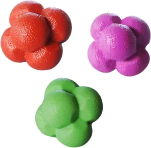 KESYOO 3Pcs Hexagonal Reaction Ball Durable Fitness Balls for Agility Training Hand Eye Coordination and Sports Preparation Fun Exercise for Home and Outdoor Use