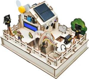 KEYESTUDIO IoT Control Smart Farm Starter Kit for Arduino ESP32,Electronics Programming Kit Compatible with Arduino Scratch Online Tutorials,DIY Sensor Kit STEM Educational Set for Adults Teens 15 