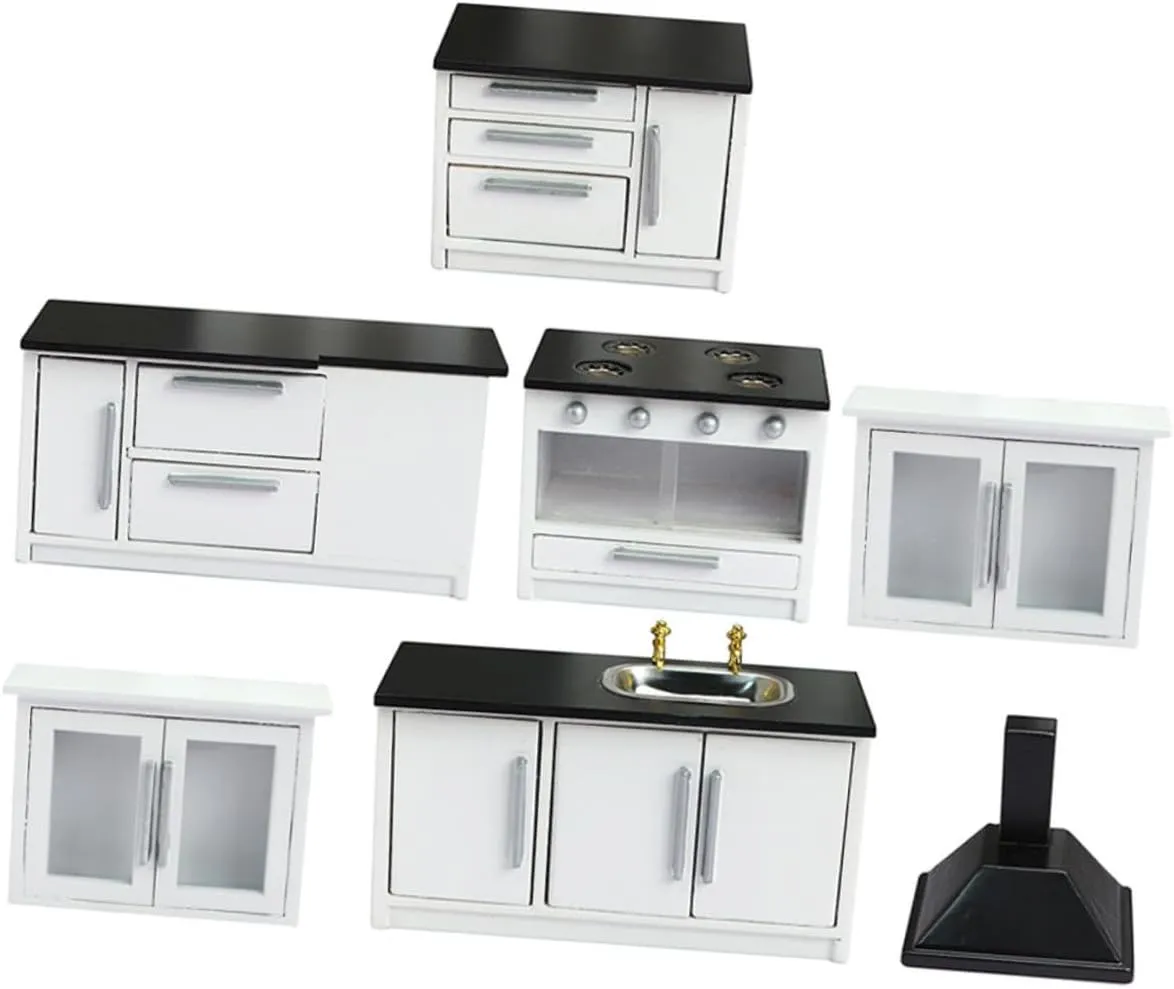 KICHOUSE 1 Set Mini Gas Stove Dollhouse Furniture Model Kitchen Decor for DIY Miniature House Furniture Prop for Creative Interior Scenes