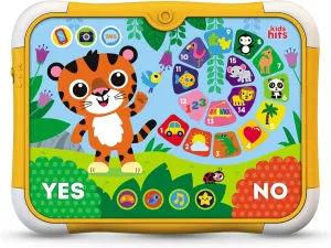 Kids Hits Tiger Quiz Touch Pad – Interactive Educational Tablet Toy with 150 Questions, Lights & Games – Touch-Activated Learning Toy for Toddlers Age 3 
