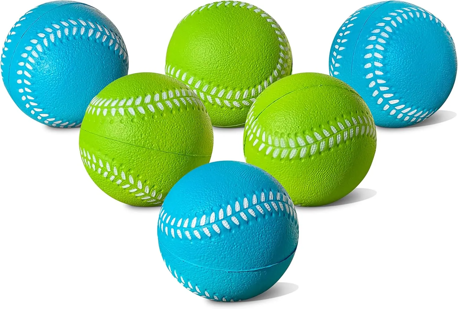 Kids Soft Foam Baseballs, 6 Pack, 2.75" | Safe & Soft Baseballs for T Ball & Toddler Baseball | Official Size Foam Balls for Kids Baseball Batting Practice