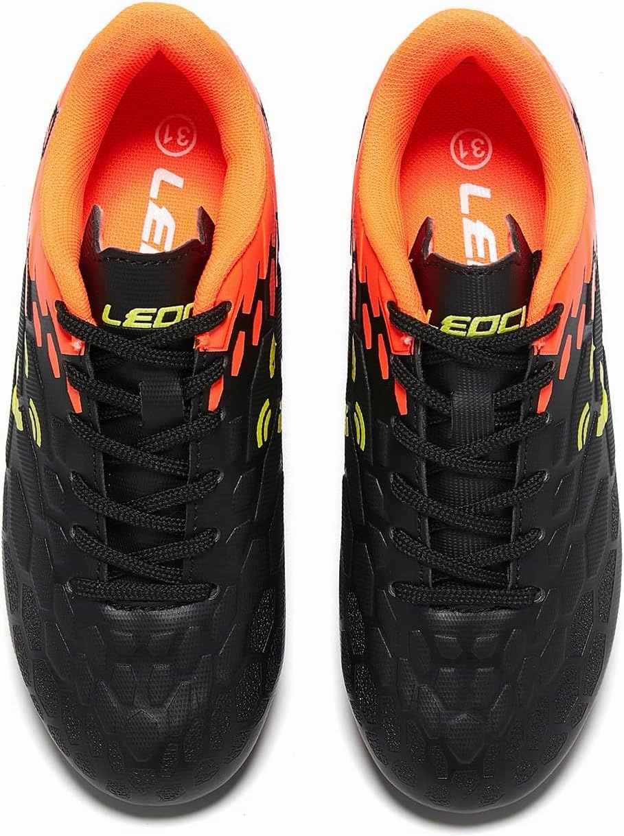 Kids Soccer Cleats for Boys Girls Lightweight AG FG Football Shoes for Outdoor Training Durable Softball Shoes for Little Big Kids