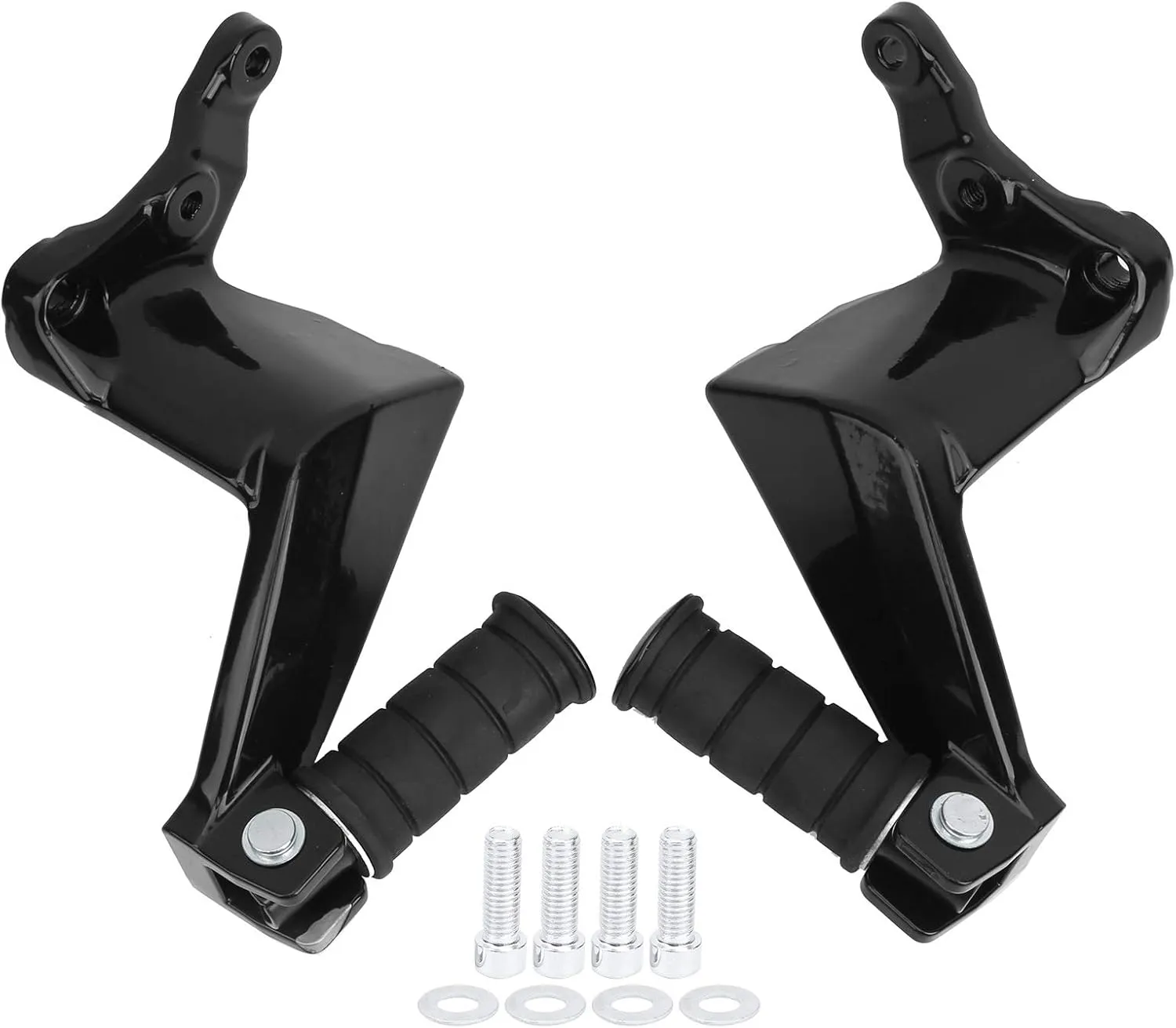 KIMISS Foot Pegs Rest Pedal Footpegs, Fit for Victory Gunner High Ball Judge Vegas Aluminum Footpegs AntiSlip Foldable Foot Rest