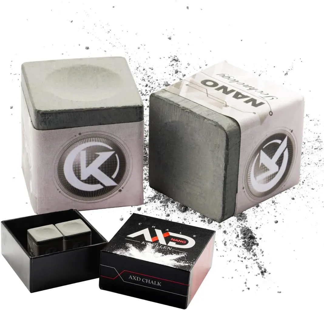 KONLLEN Pool Cue Chalk Nano Technology Billiard Chalk for Professional Tournament Dedicated Pool Chalk (Outstanding Performance, Reduce Miscue, Durable, Low Deflection)