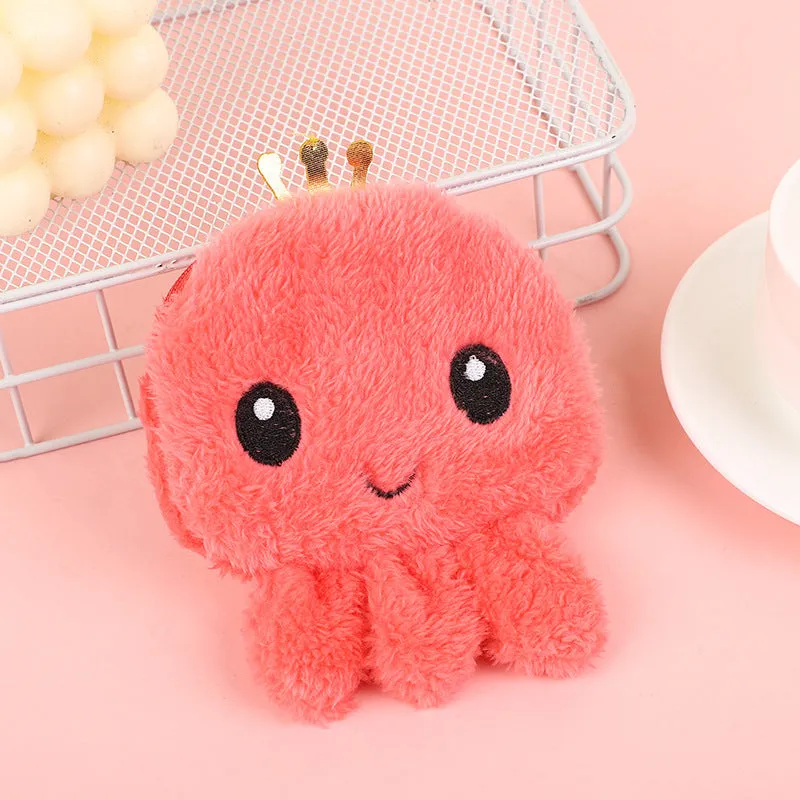 Korean Cute Octopus Cartoon Portable Mini Coin Purses