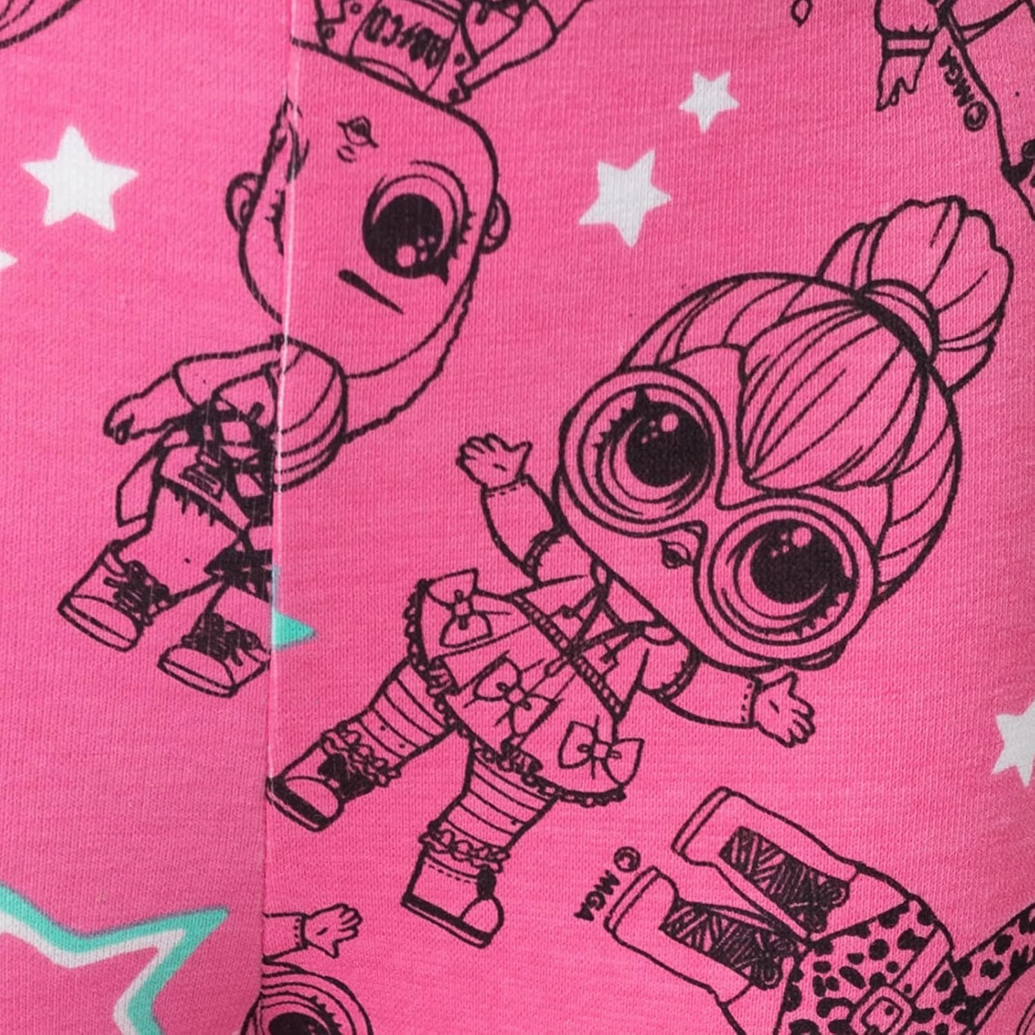 L.O.L. Surprise! Neon QT Bon Bon Diva Queen Bee Touchdown Roller Sk8er T-Shirt and Leggings Outfit Set Toddler to Big Kid
